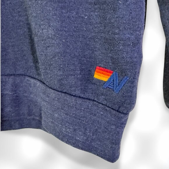 AVIATOR NATION Dark Blue Bold Graphic Pullover Sweatshirt Austin TX SIZE SMALL - Picture 3 of 7